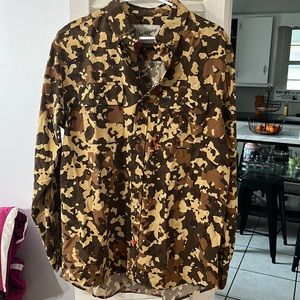 Duck Camp Button Down Camo Longsleeve